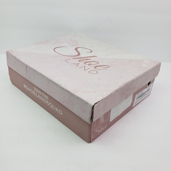 Shoe Land Kyler Womens Size 6.5 Brown Leopard Open Toe Ankle Tie Party 4" Heels - Picture 11 of 14